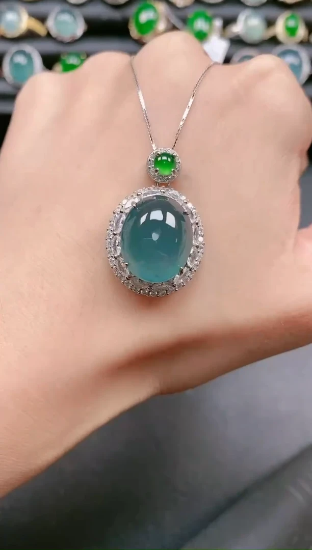 翡翠戒指银S925镶嵌11111