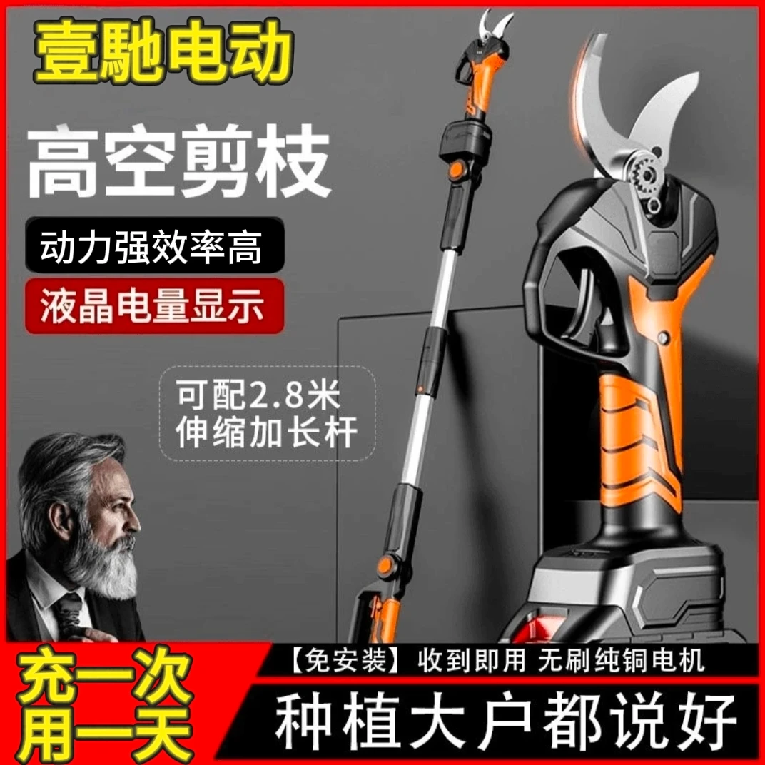 德国进口电动剪刀修枝剪果树无线锂电粗枝充电式强力园艺树枝剪子