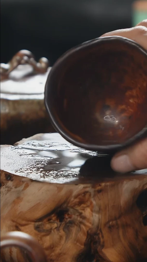 紫砂全手工大手捏杯