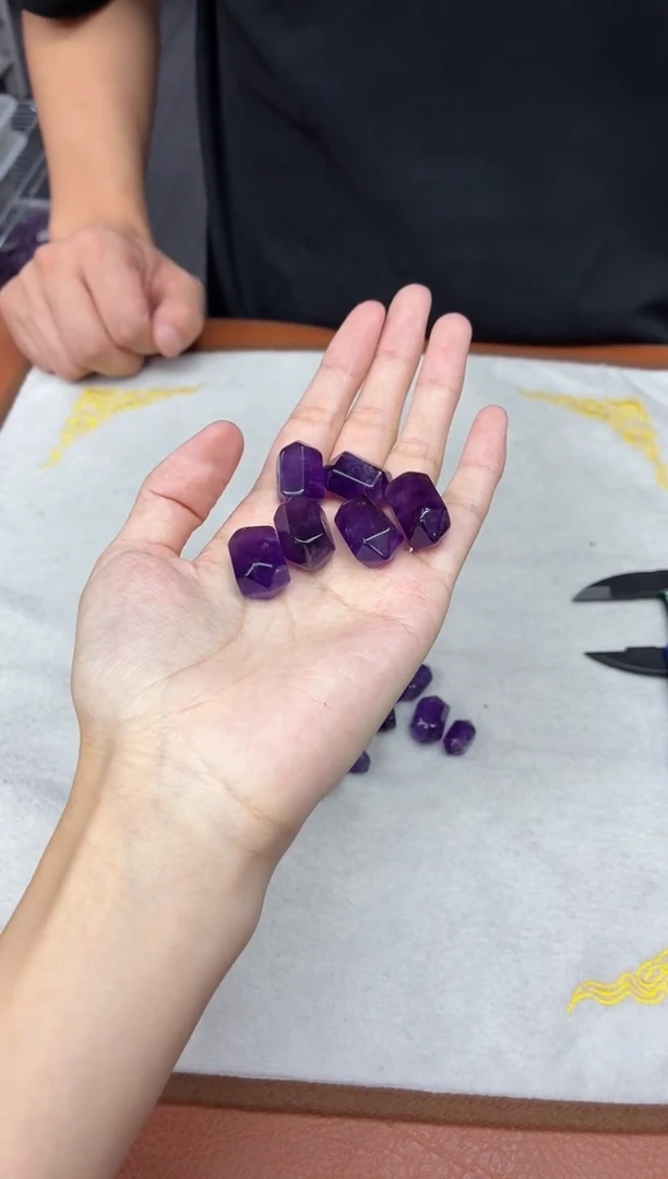 未镶嵌手串水晶乌拉圭双尖 多样性发一