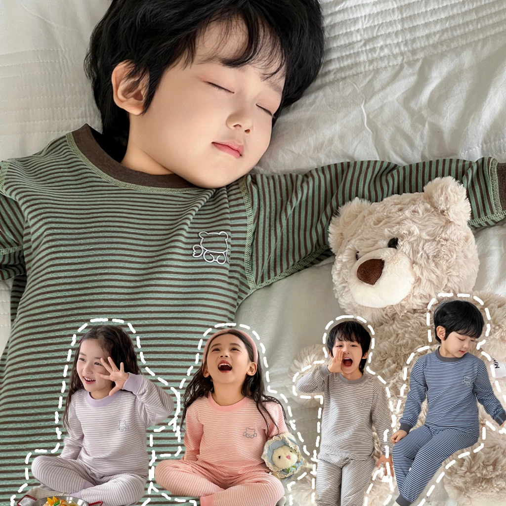 【羊毛蚕丝家居服】7A级抗菌保暖内衣套装儿童秋冬无骨校服神器睡