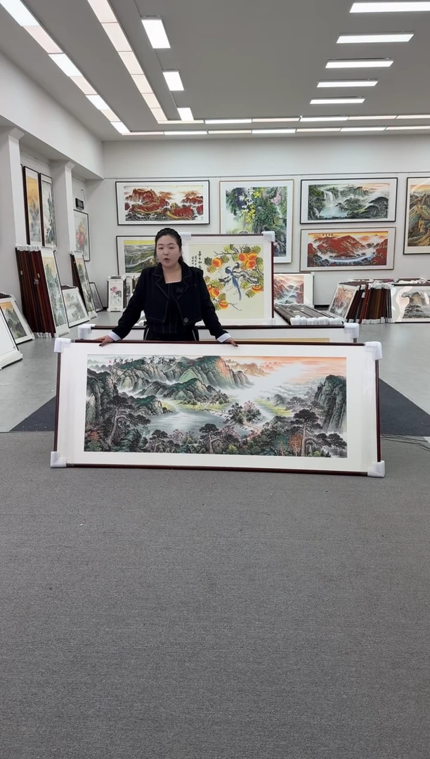 国画手绘  219*88   鹏程万里