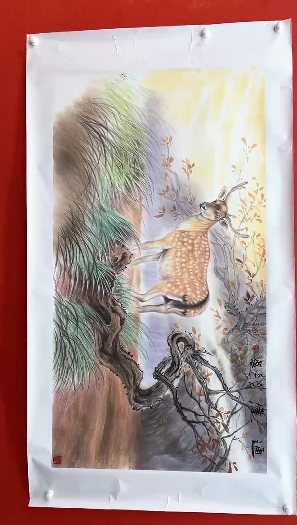 【闪购商品】国画道一老师亲笔绘画作品B88