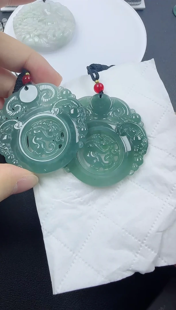 【闪购商品】翡翠颈饰未镶嵌翡翠三阳开泰（多样性发其一）