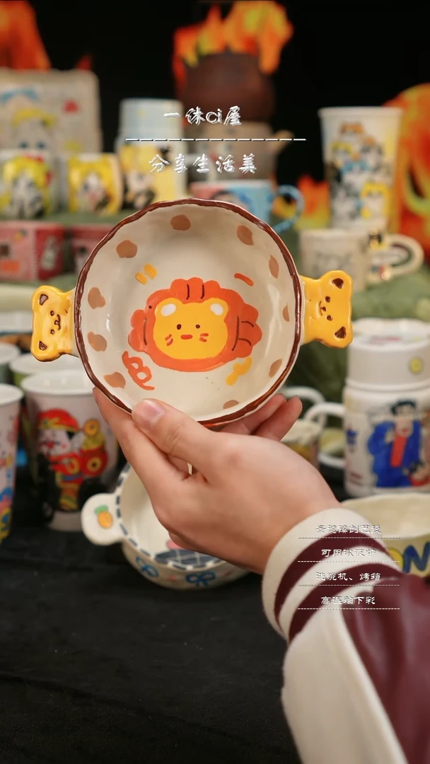 【闪购商品】摆件亲工手绘陶瓷-