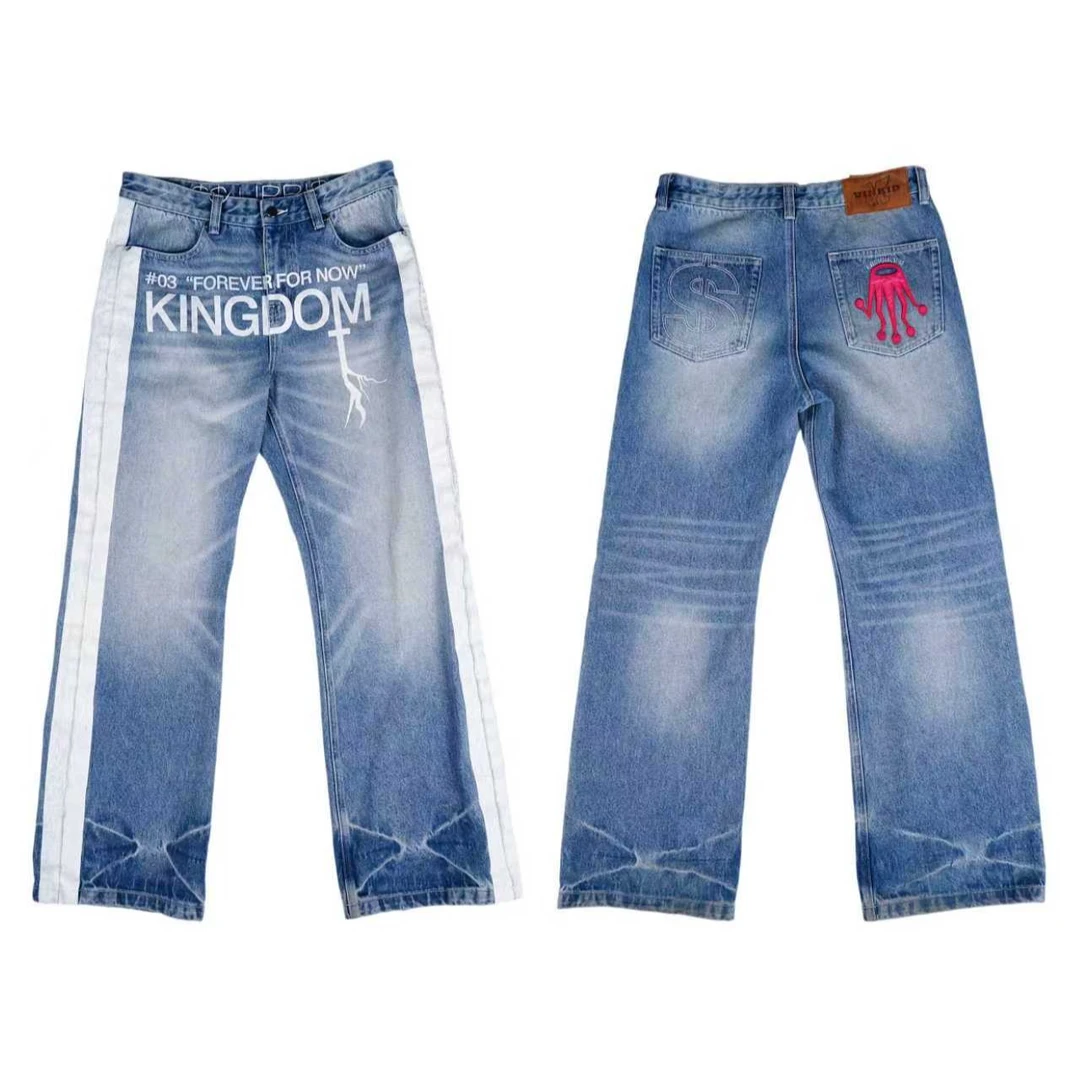 Vinkid（云梯）街头领域新款牛仔裤