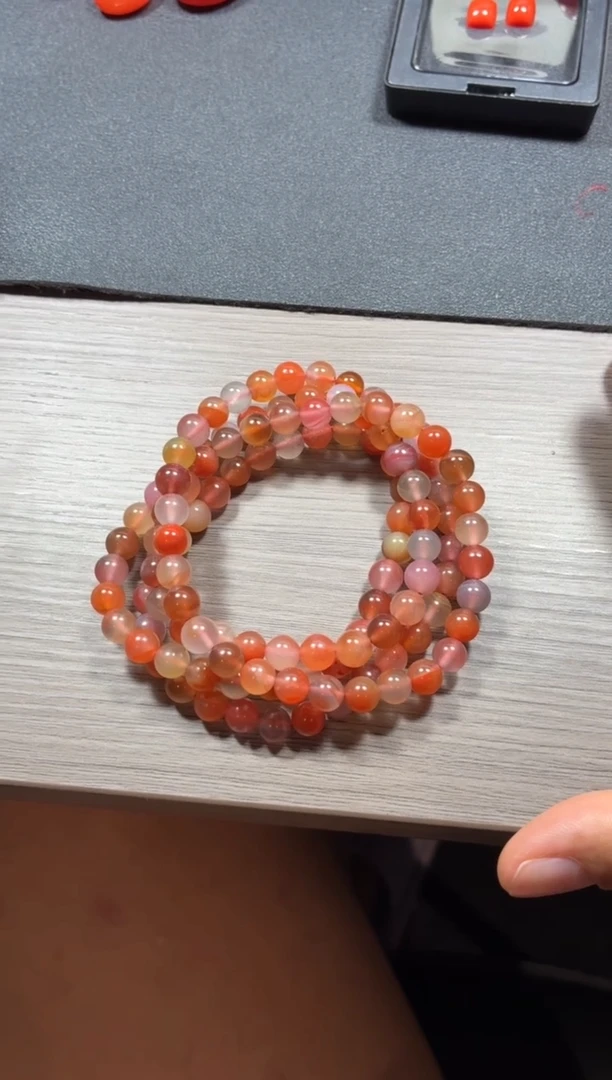 南红玛瑙珠子未镶嵌l****界珠子