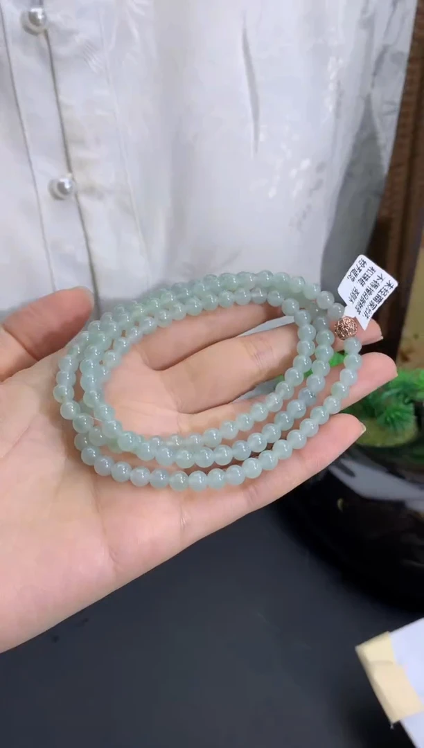 未镶嵌手串翡翠卡5mm