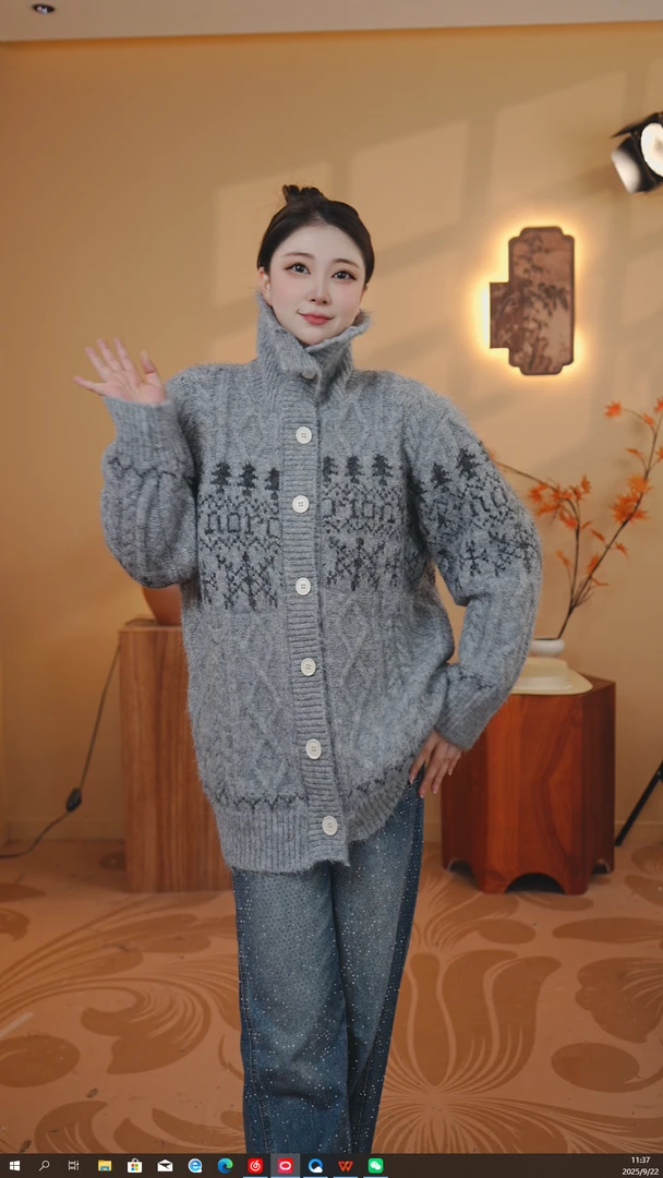 念枝（“费尔岛日记”针织复古毛衣）