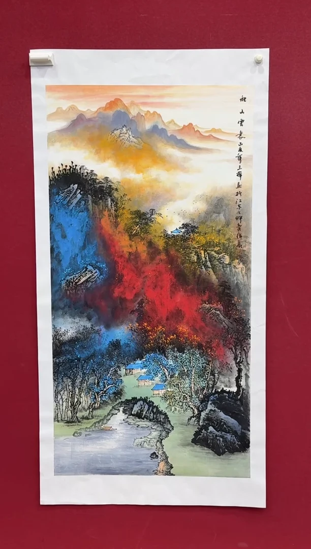 国画国画绘画山水花鸟