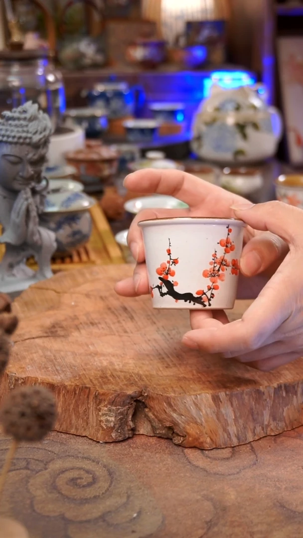 杯子梅花手工手绘手工手绘