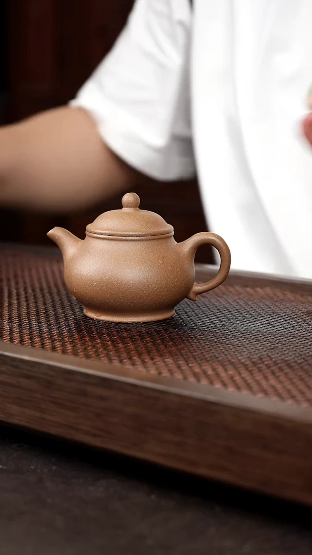茶壶紫砂芝麻绿潘壶