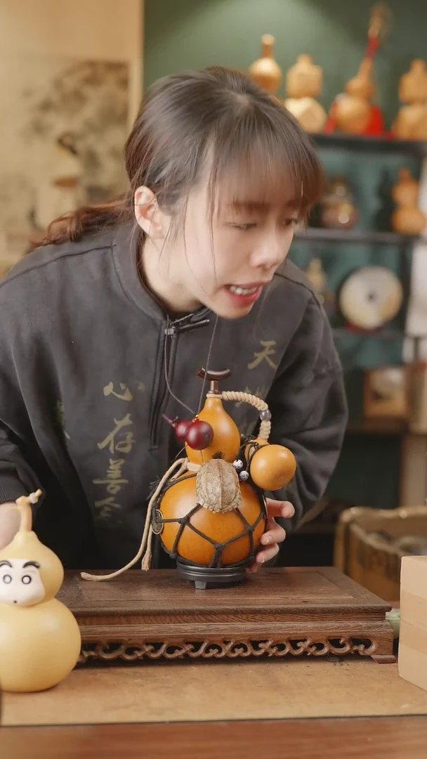 【闪购商品】118号精品天然大漆工艺防渗内胆酒葫芦~