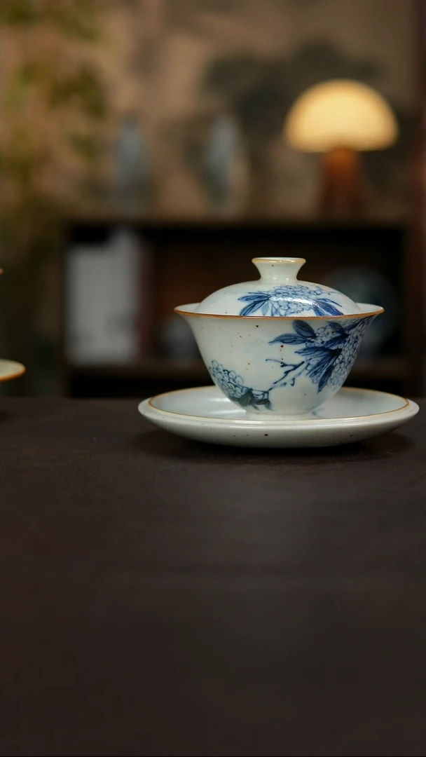 景德镇陶瓷杯碗柴烧多人