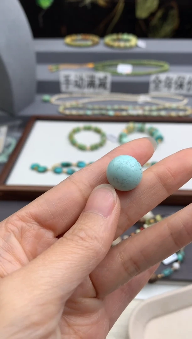 未镶嵌绿松石单珠茜.W268