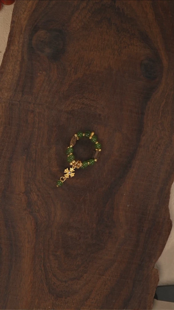 和田玉戒指18K金镶嵌S3715-定制