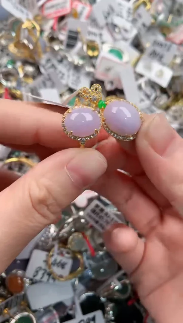 银S925镶嵌戒指翡翠333----8