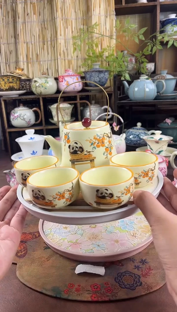 1壶4杯1个茶盘啊