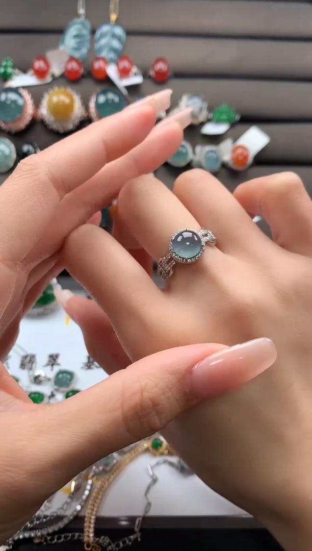 【闪购商品】翡翠戒指银S925镶嵌312312312