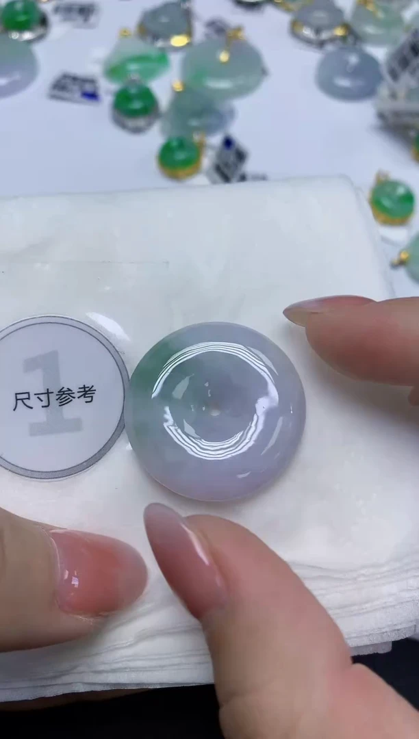 颈饰未镶嵌翡翠天然缅甸翡翠A货百元以上9元证书费自理