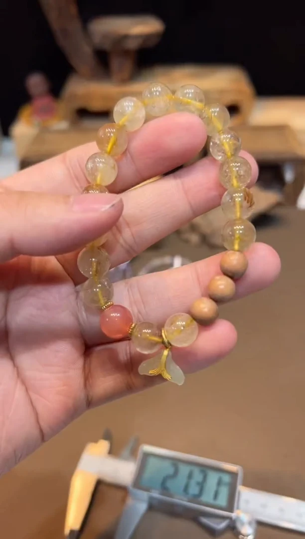 水晶手链未镶嵌手饰@@E4321