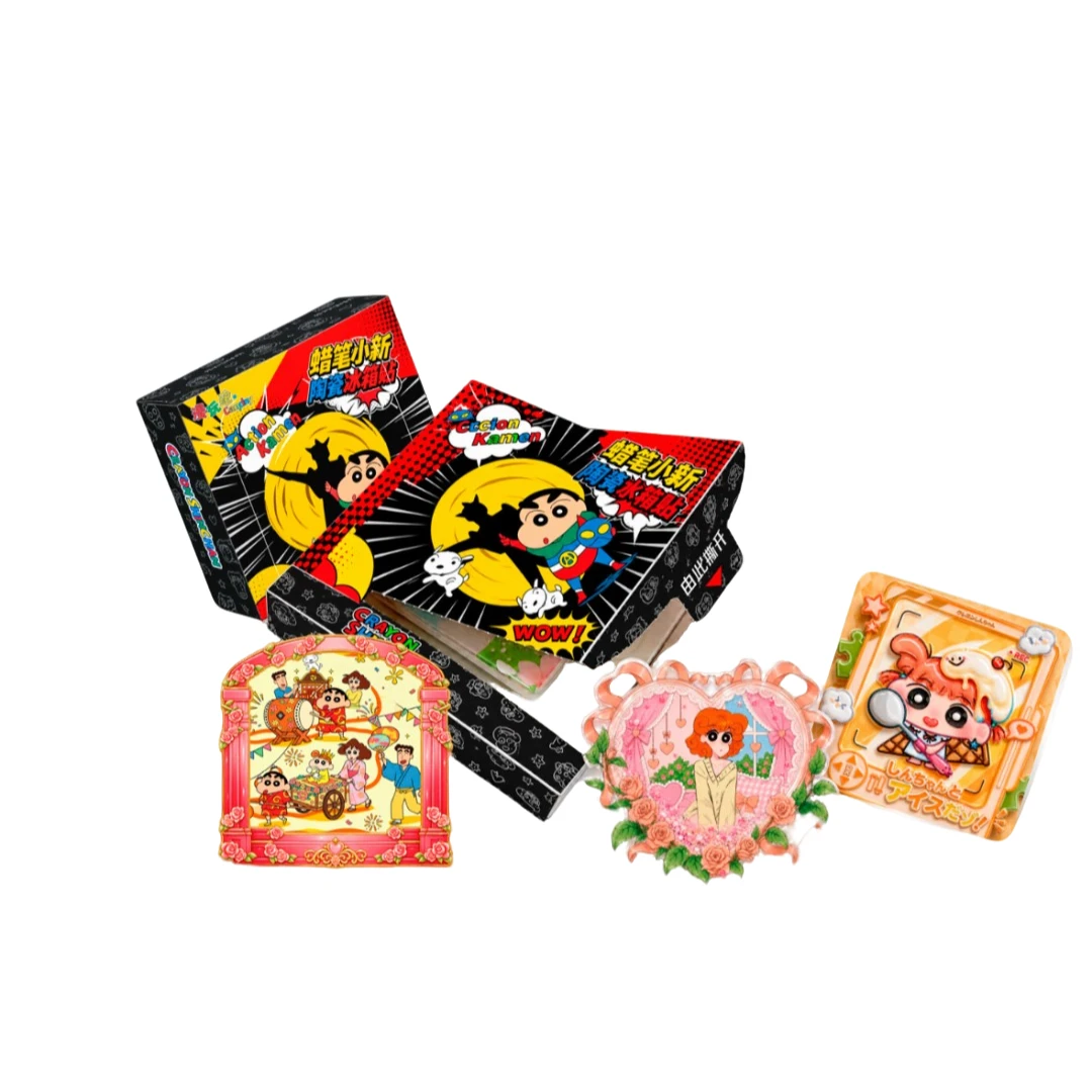 钉子【狂暴叠叠】漫玩家文创蜡笔小新热浪狂欢冰箱贴二创盲盒(代拆)