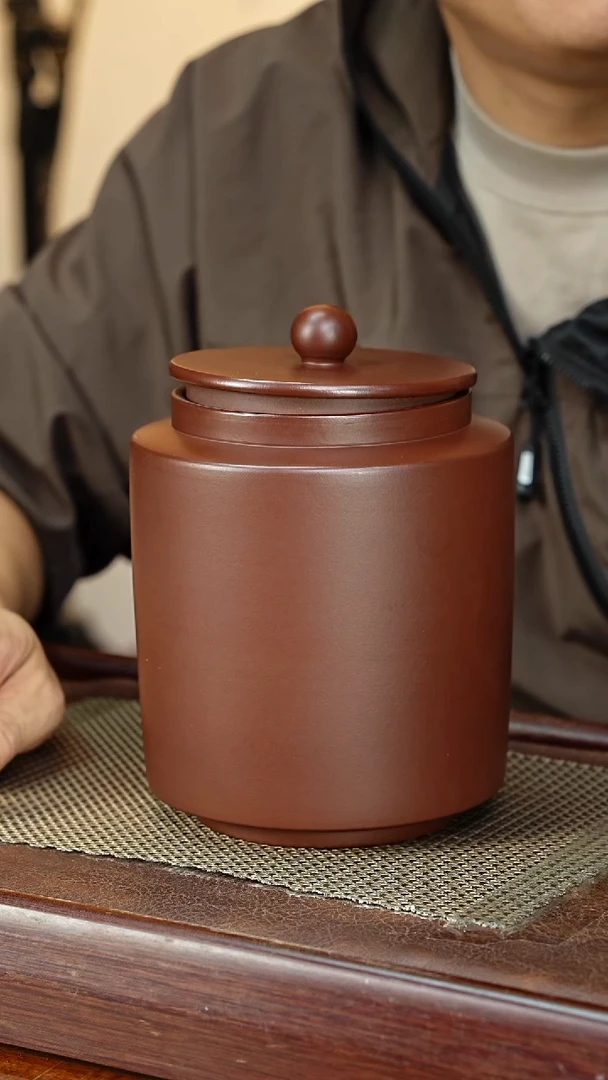 宜兴原矿紫砂茶叶罐