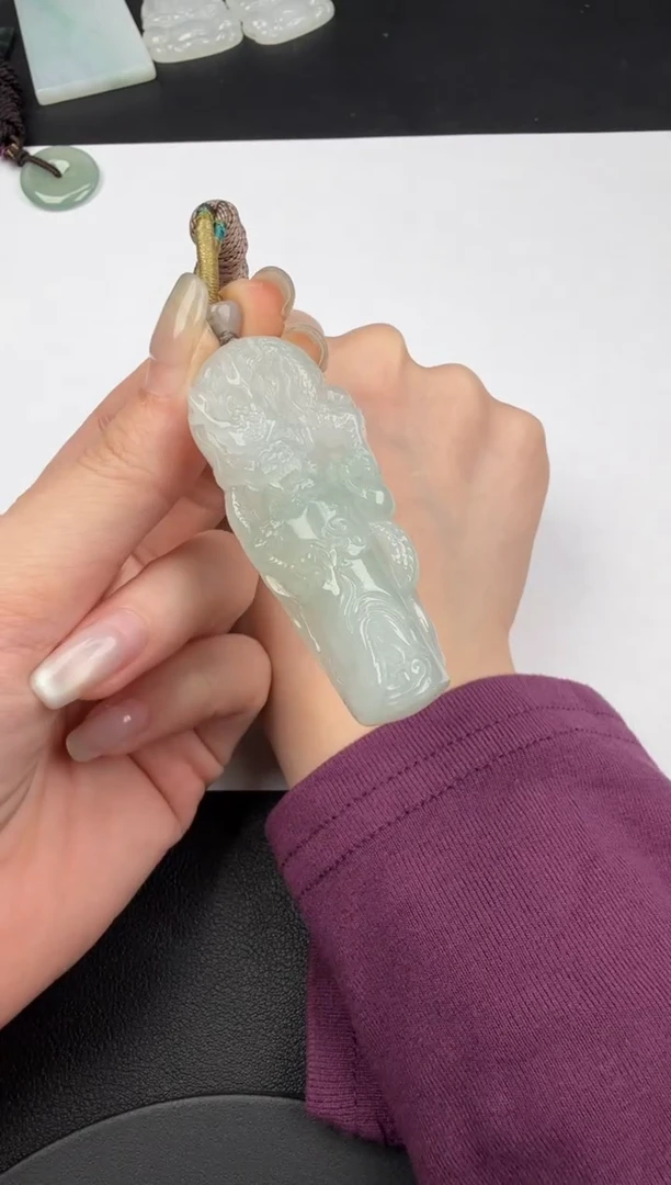 吊坠(不含链)未镶嵌翡翠翡翠饰品-91