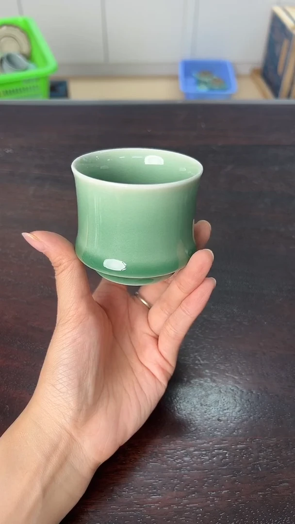 龙泉云间青瓷小米茶器
