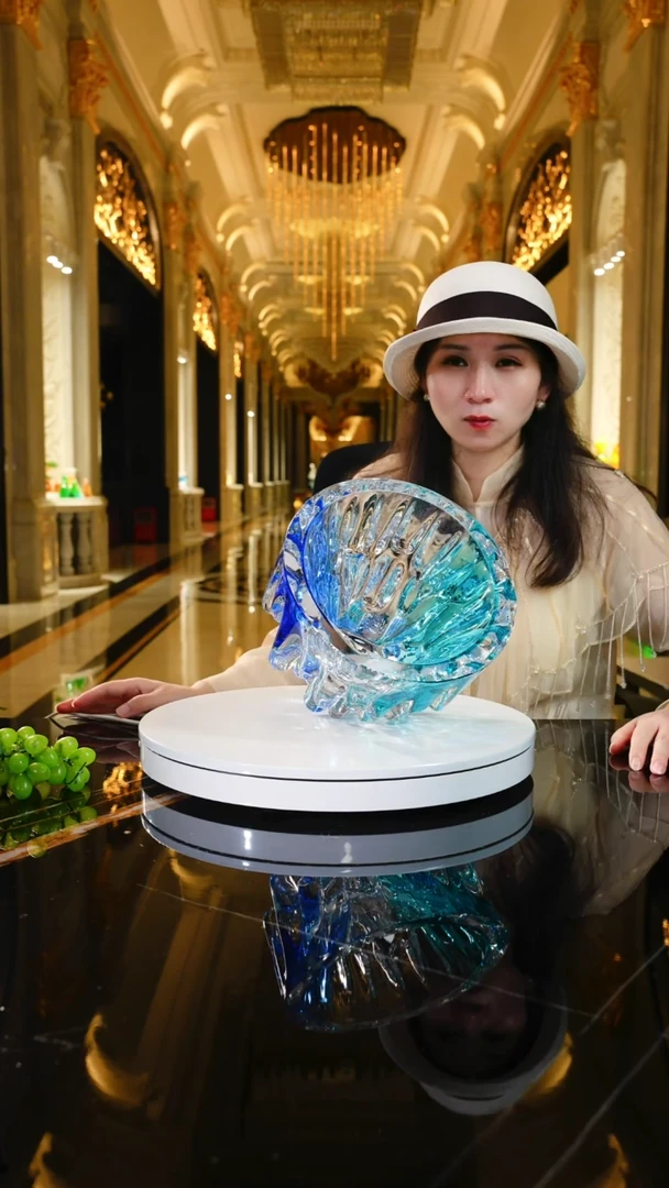 摆件AJ1011029冰川琉璃果碗