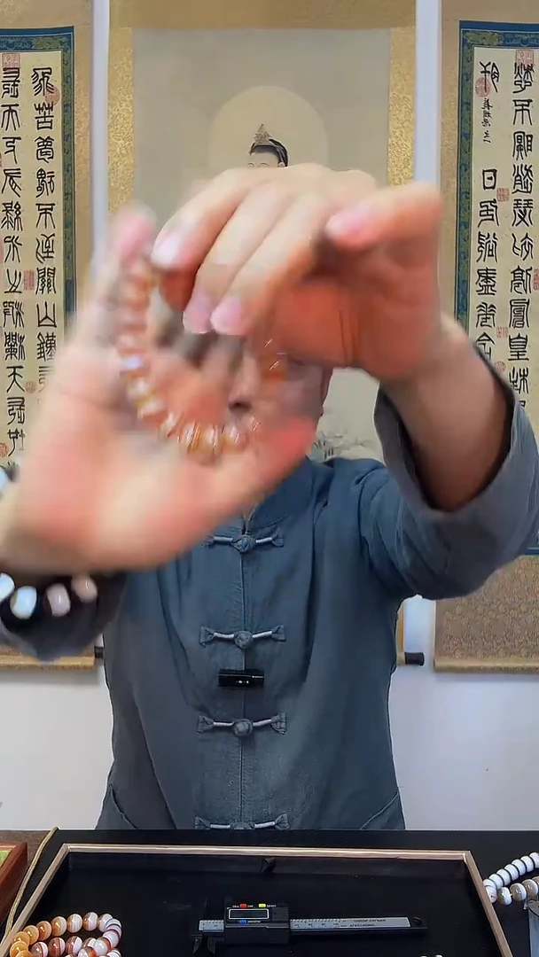 未镶嵌手串玛瑙/玉髓药师珠