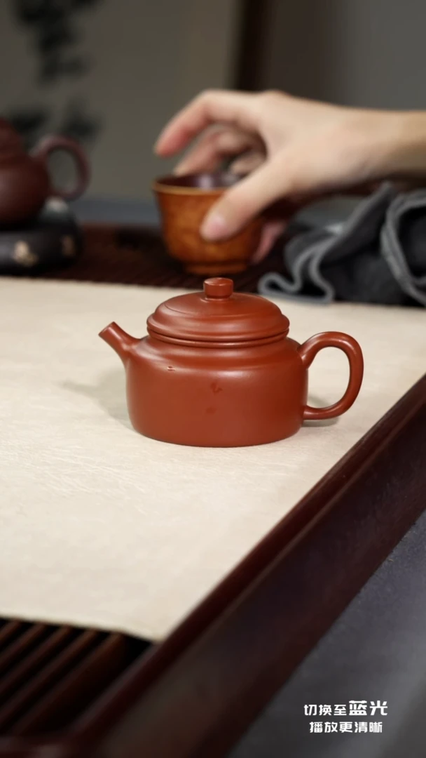 茶壶紫砂德钟·和-朱泥-130cc