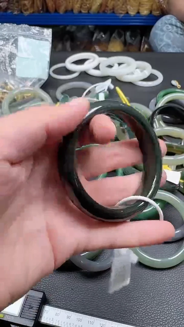 和田玉手镯未镶嵌158  57.7