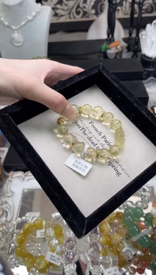 【闪购商品】烟晶手链银S925镶嵌天然水晶 多样性发货