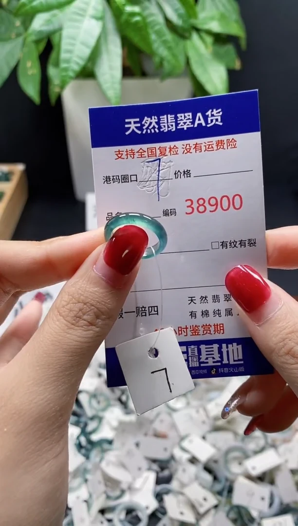 翡翠戒指未镶嵌天然翡翠戒圈8900