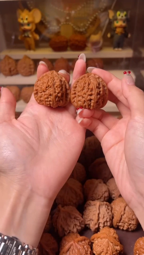 核桃手串/手链40尺全品无修白狮子三角白