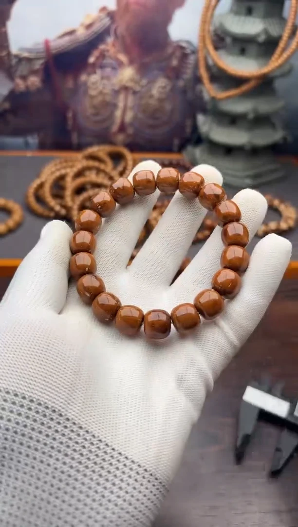 紫金鼠手串42号实心老邢