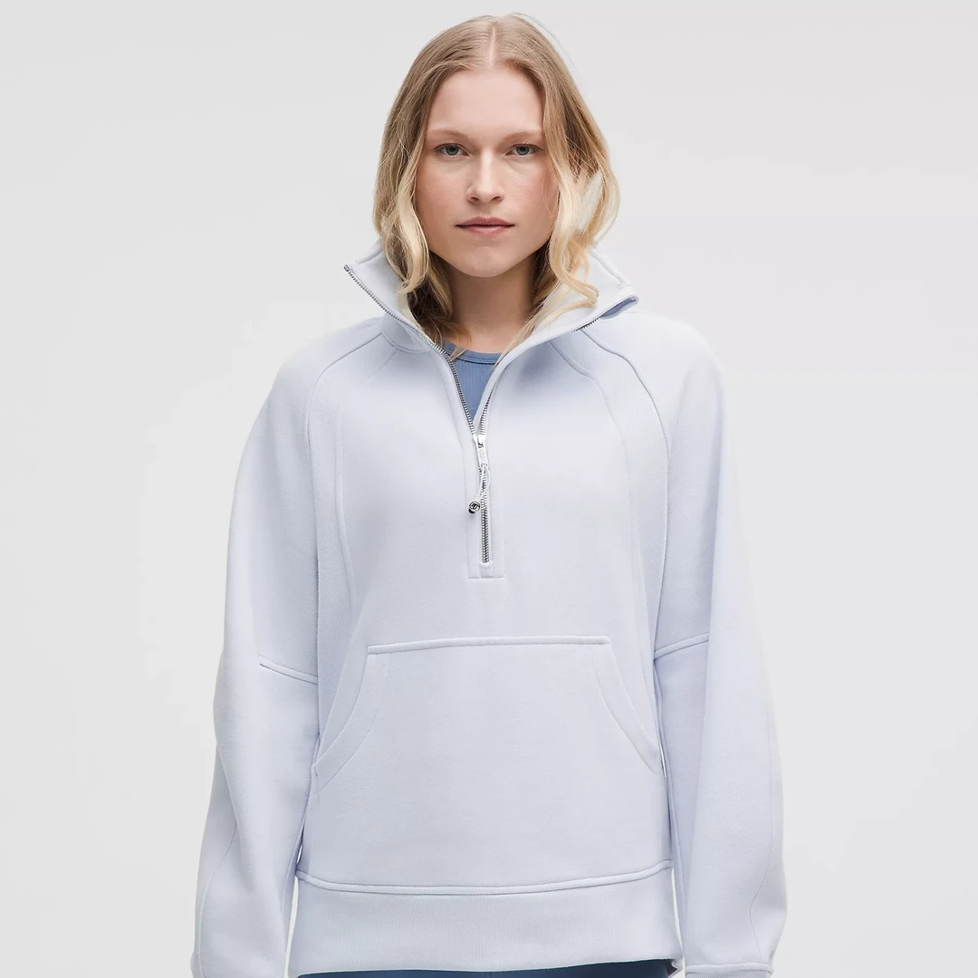 lululemon/露露乐蒙Scuba加长立领半拉链宽松女士户外休闲女款