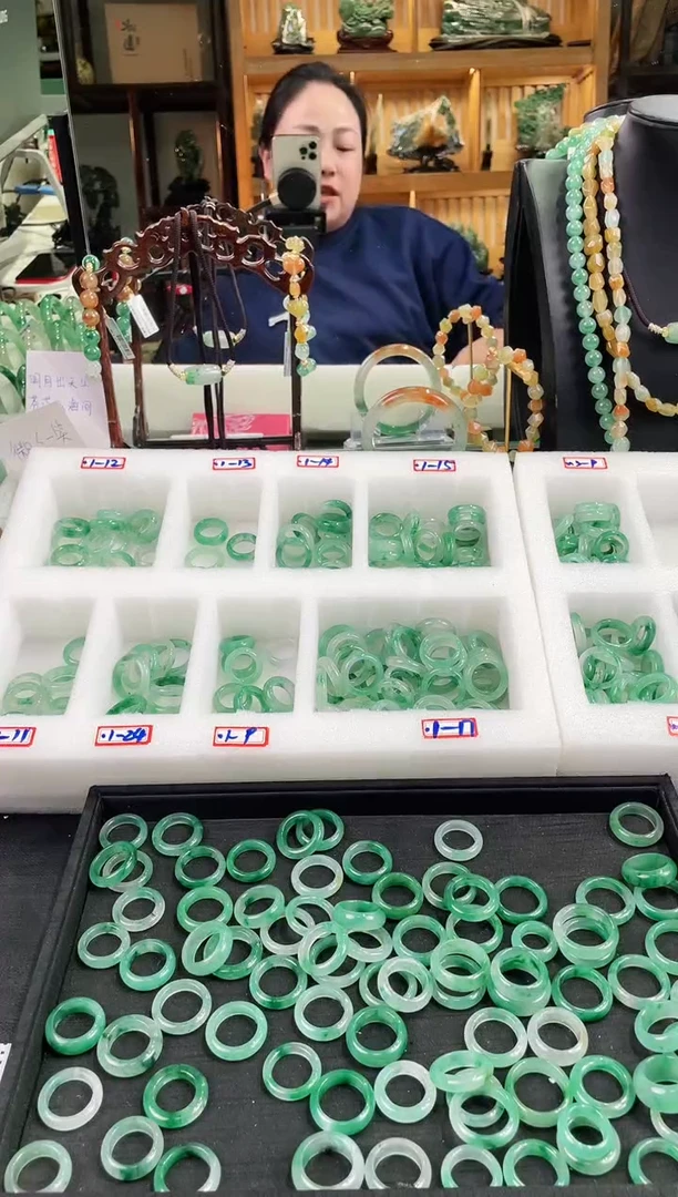 未镶嵌戒圈石英质玉戒圈14