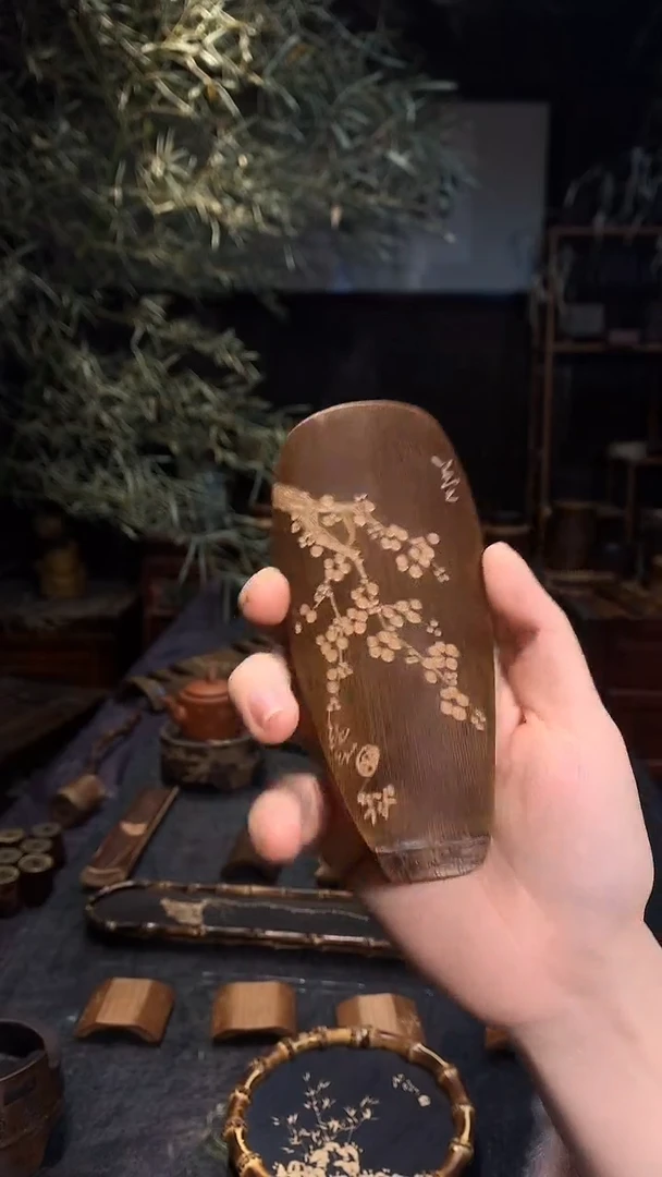 梯形梅花茶则........