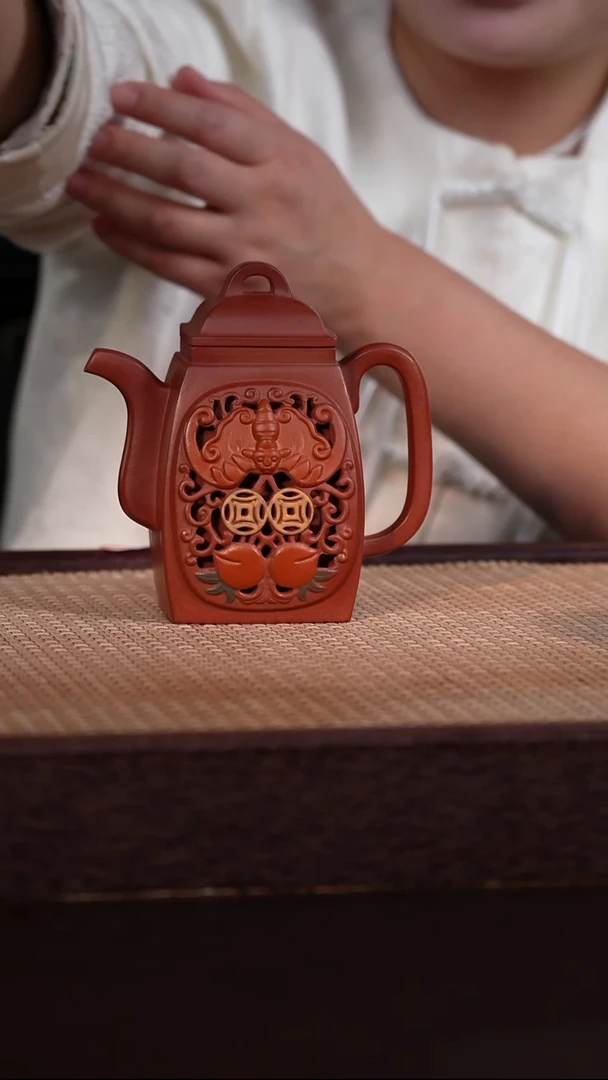 茶壶紫砂红清水 300cc