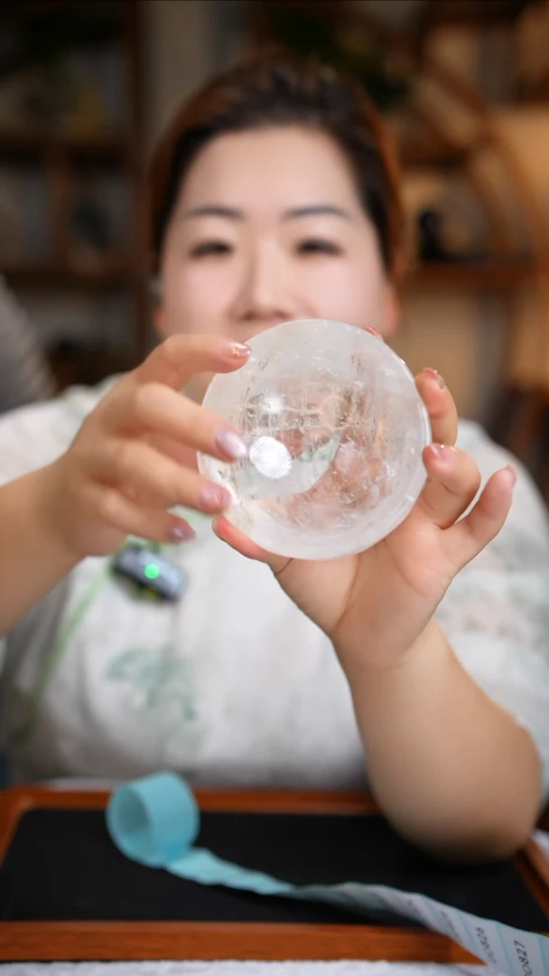 水晶珠宝半成品未镶嵌白水晶碗D815