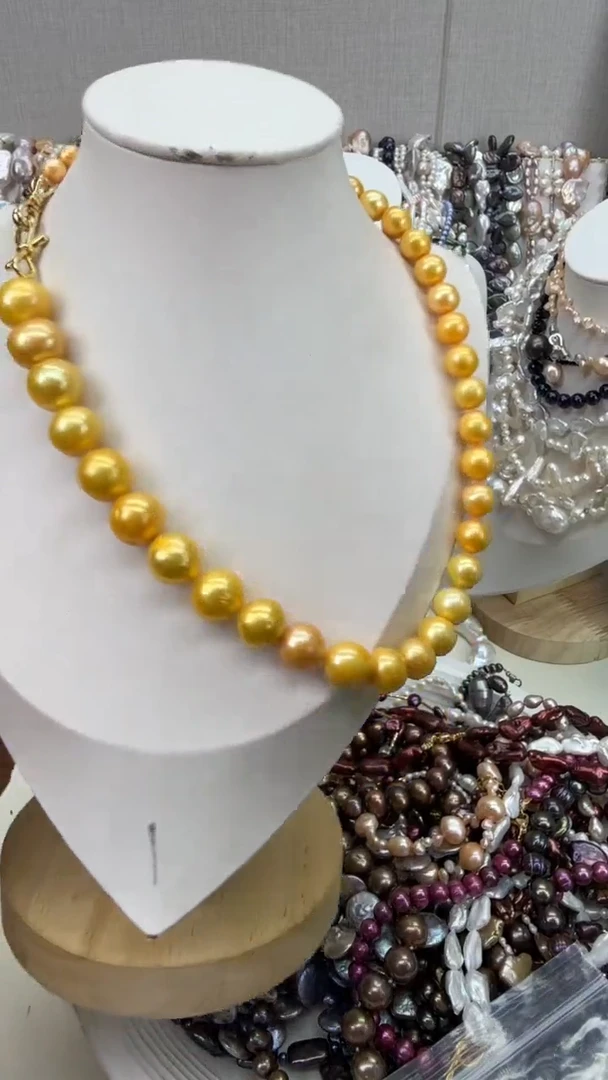 颈饰银S925镶嵌淡水珍珠1