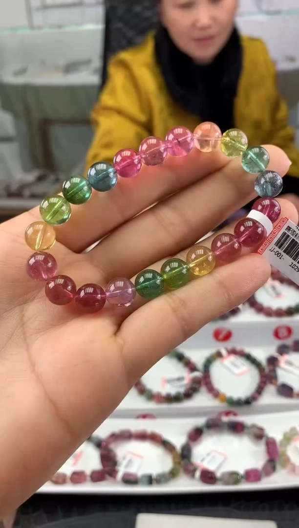 未镶嵌手串碧玺多样性发一条