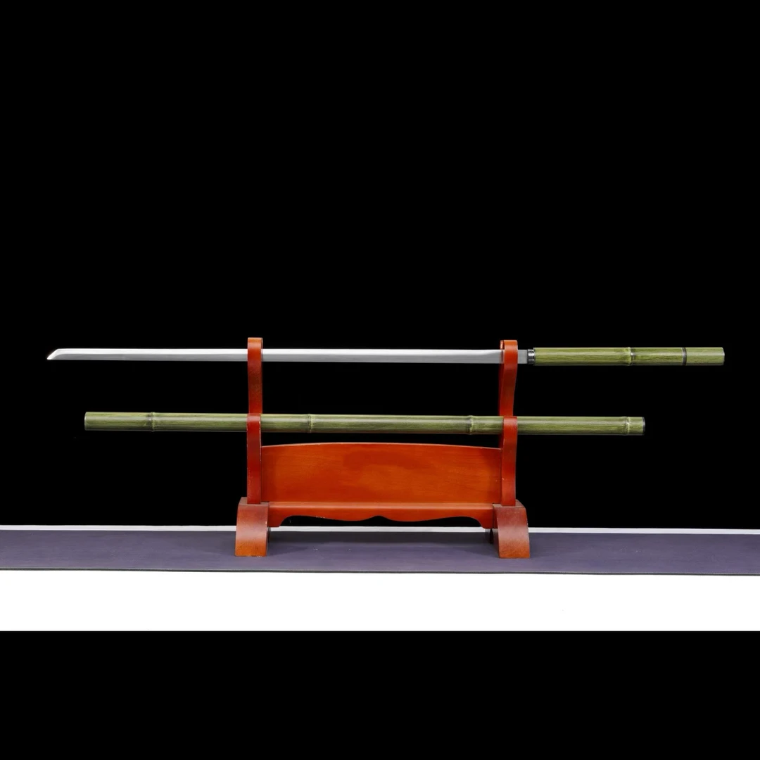 龙泉宝剑 竹中刀可反接 一棍三用 户外武术练习防身冷兵器 未开刃