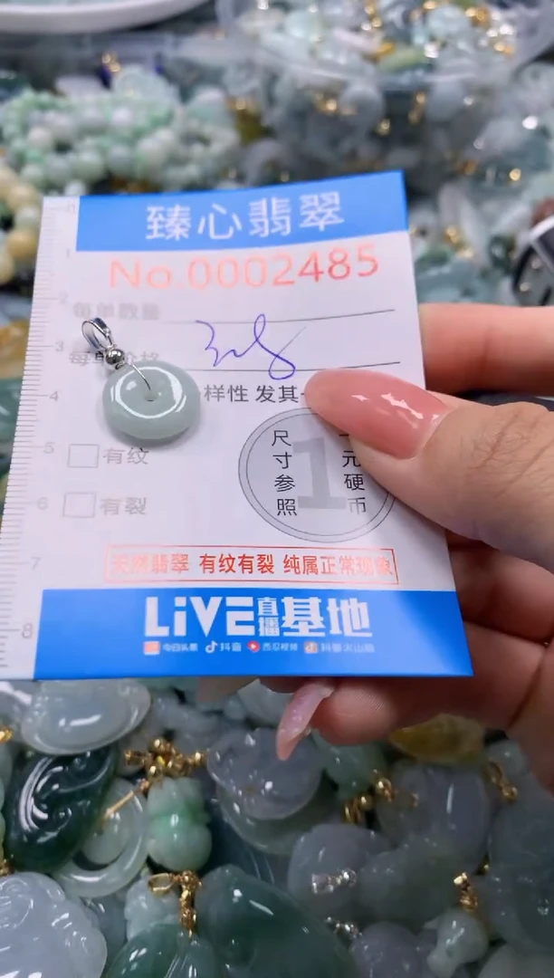 翡翠未镶嵌颈饰2485