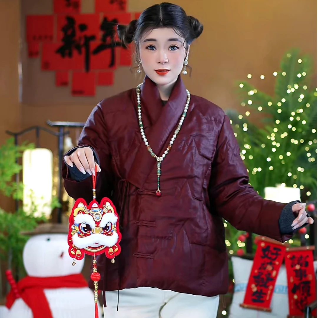 【一件过冬龟纹鹅绒服】超保暖降温必备外套国风新中式