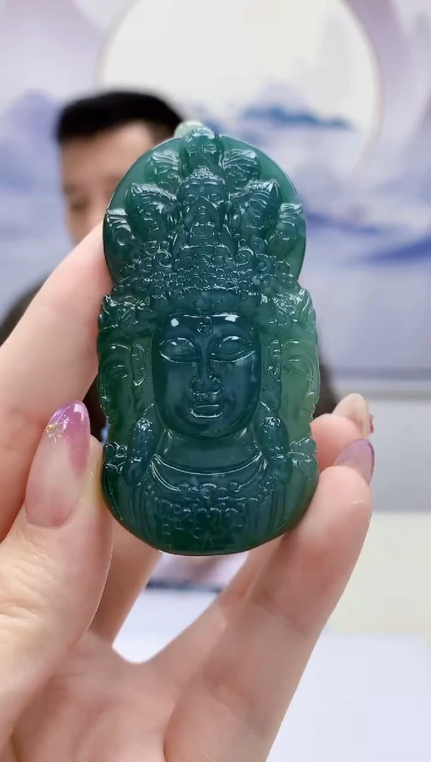 定制翡翠未镶嵌4812jw-毛货挂件21