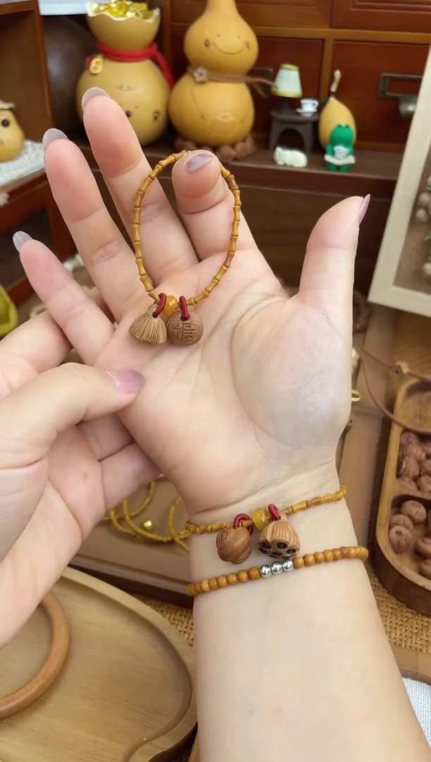 手串/手链核桃竹节手串一物一拍好运连连
