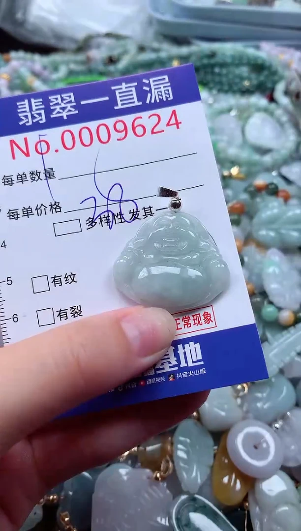 翡翠未镶嵌吊坠(不含链)9624